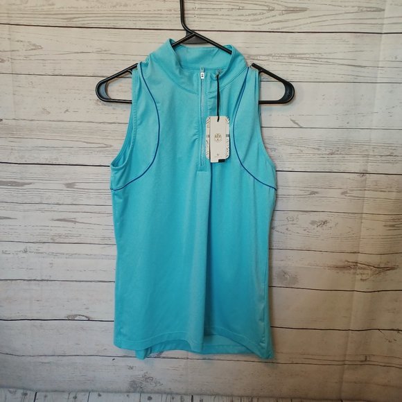 EP PRO NEW YORK WOMEN'S MEDIUM ZIP SLEEVELESS GOLF TOP